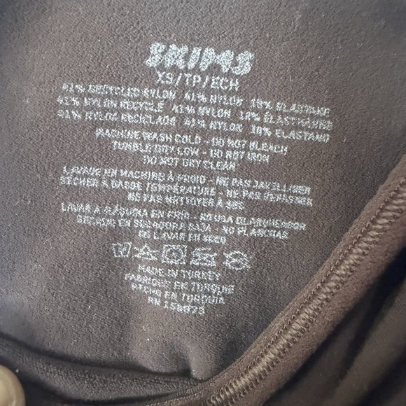 SKIMS Seamless Sculpt Thong Bodysuit Espresso Brown Size XS Stretchy NWOT - Picture 2 of 11